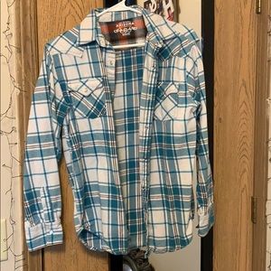 Light Blue and White Flannel!!